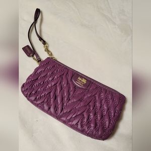 Coach Quilted Wristlet